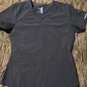 Women's Dark Blue Short Sleeve Top